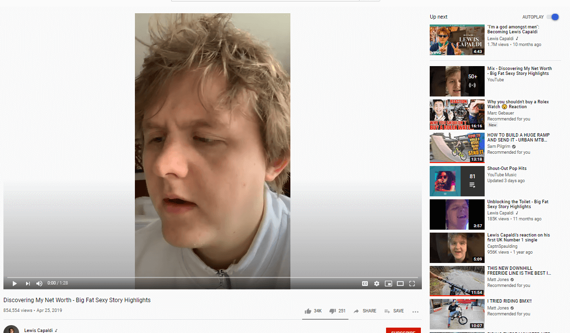 lewis capaldi net worth video