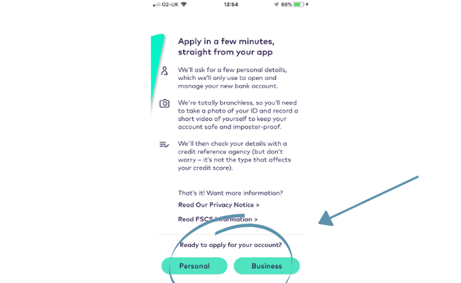 choose what bank you would like to open with starling