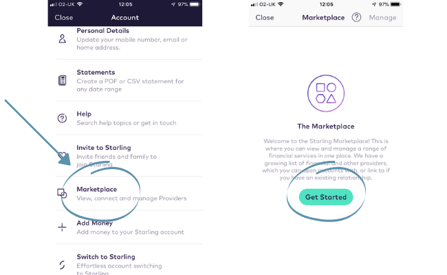 setting up starling bank's marketplace