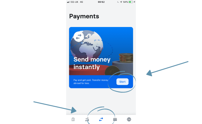 Sending international payments 