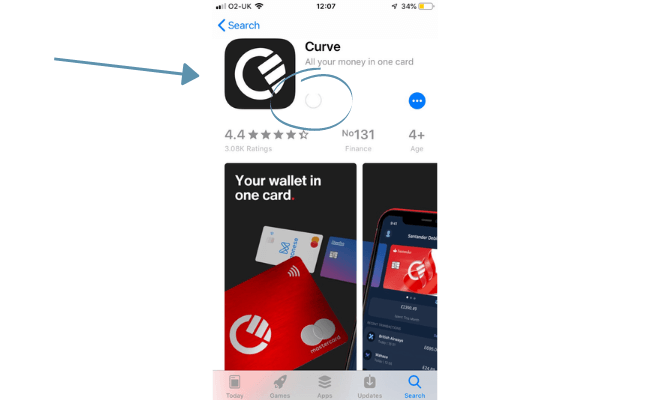 Downloading curve on appstore